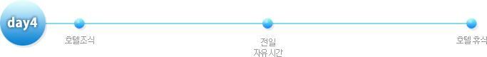 day4 : 호텔조식 -> 전일 자유시간 -> 호텔 휴식